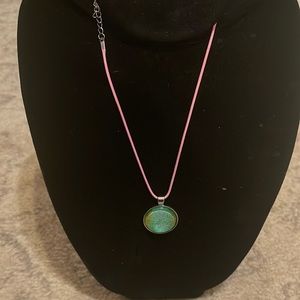 Light Blue and green necklace